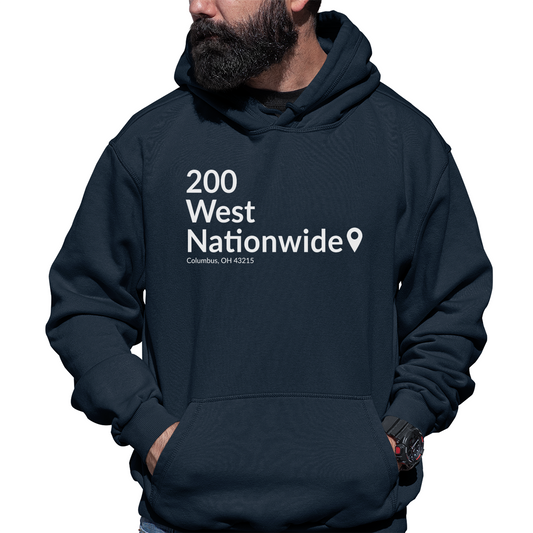 Columbus Hockey Stadium Unisex Hoodie | Navy