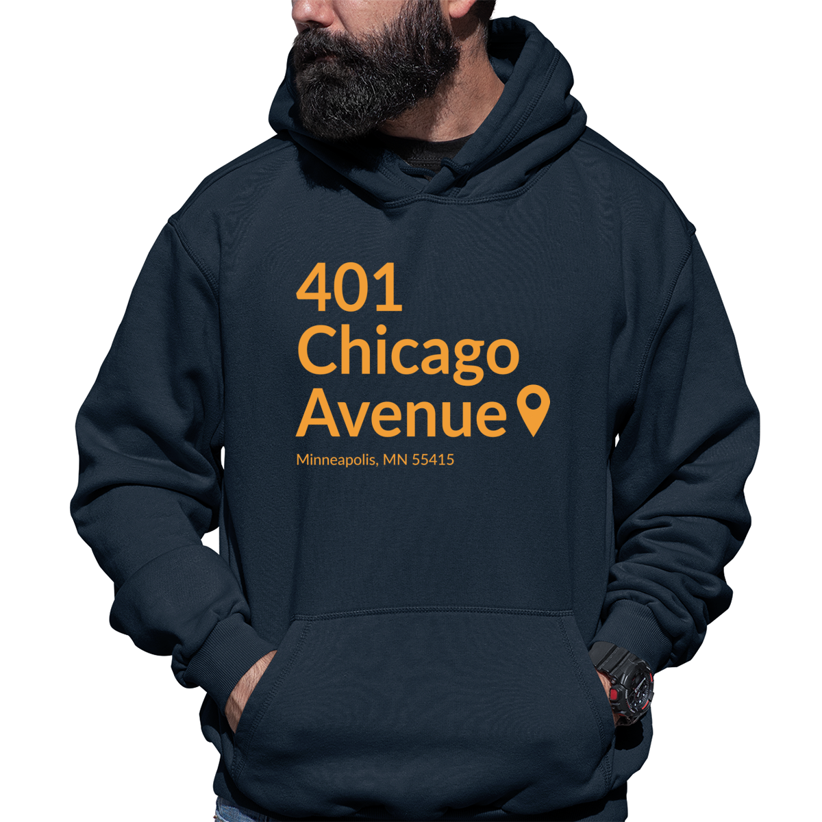 Minnesota Football Stadium Unisex Hoodie | Navy