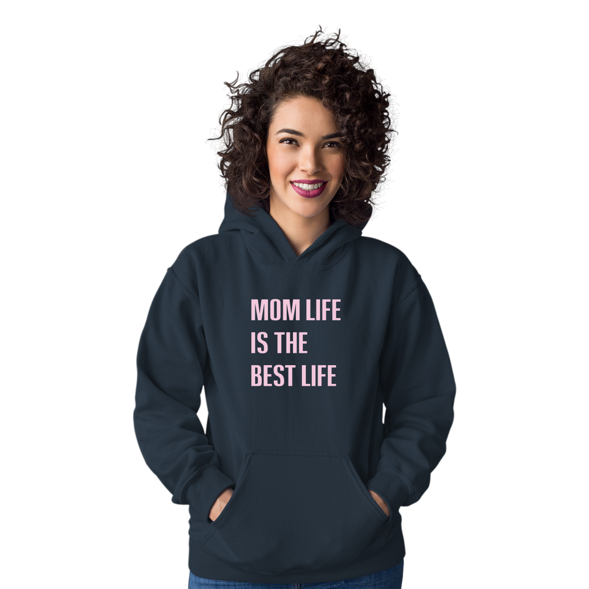Mom Life is The Best Life Unisex Hoodie | Navy