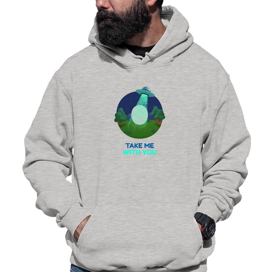 Take Me With You Unisex Hoodie | Gray
