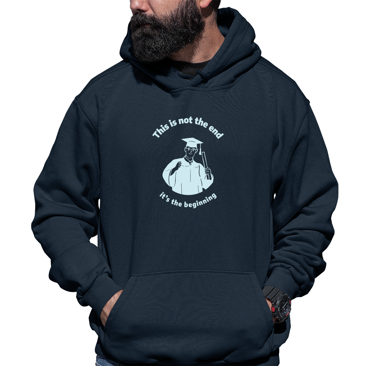 This Is Not The End It's The Beginning Unisex Hoodie | Navy