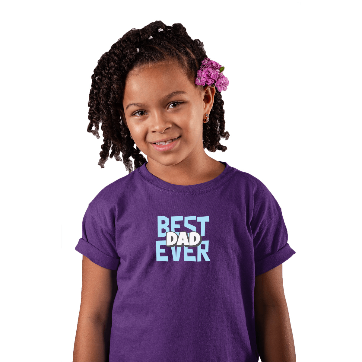 Best Dad Ever Toddler T-shirt | Purple