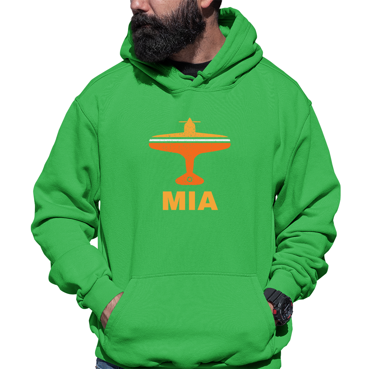 Fly Miami MIA Airport Unisex Hoodie | Green