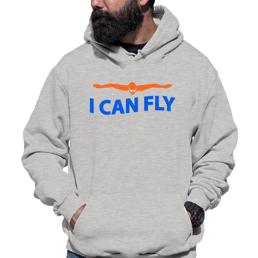 I Can Fly  Unisex Hoodie | Gray