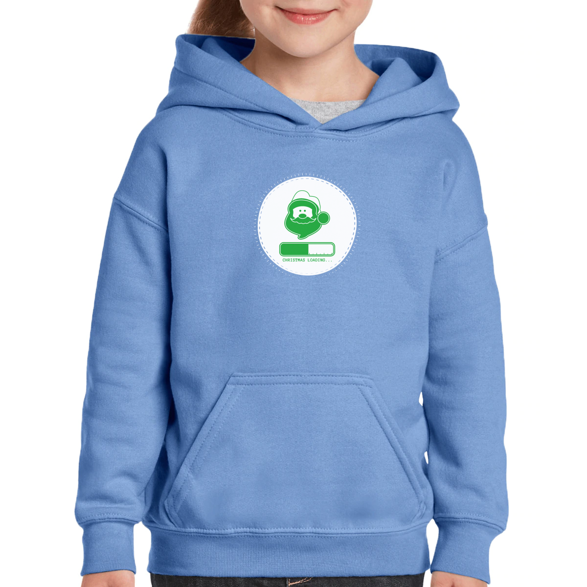Christmas Loading Kids Hoodie | Blue