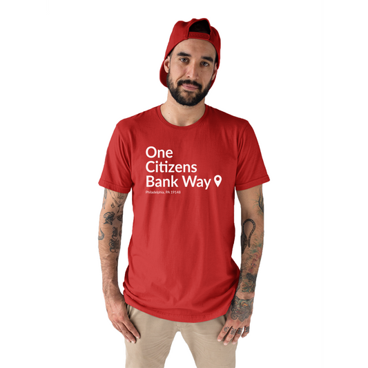 Philly Baseball Stadium Men's T-shirt | Red