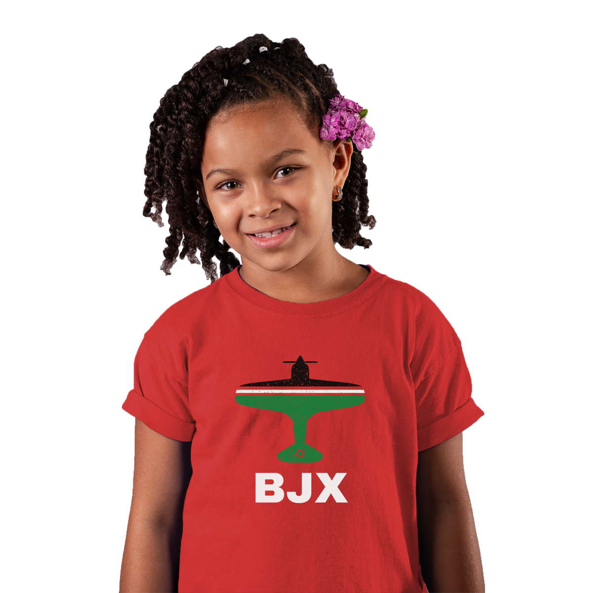 FLY Guanajuato BJX Airport Kids T-shirt | Red