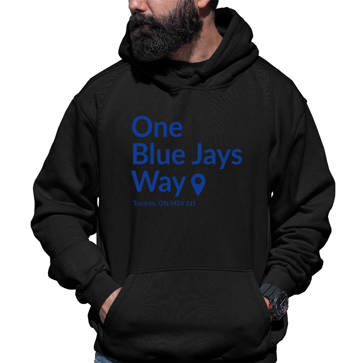 Toronto Baseball Stadium Unisex Hoodie | Black