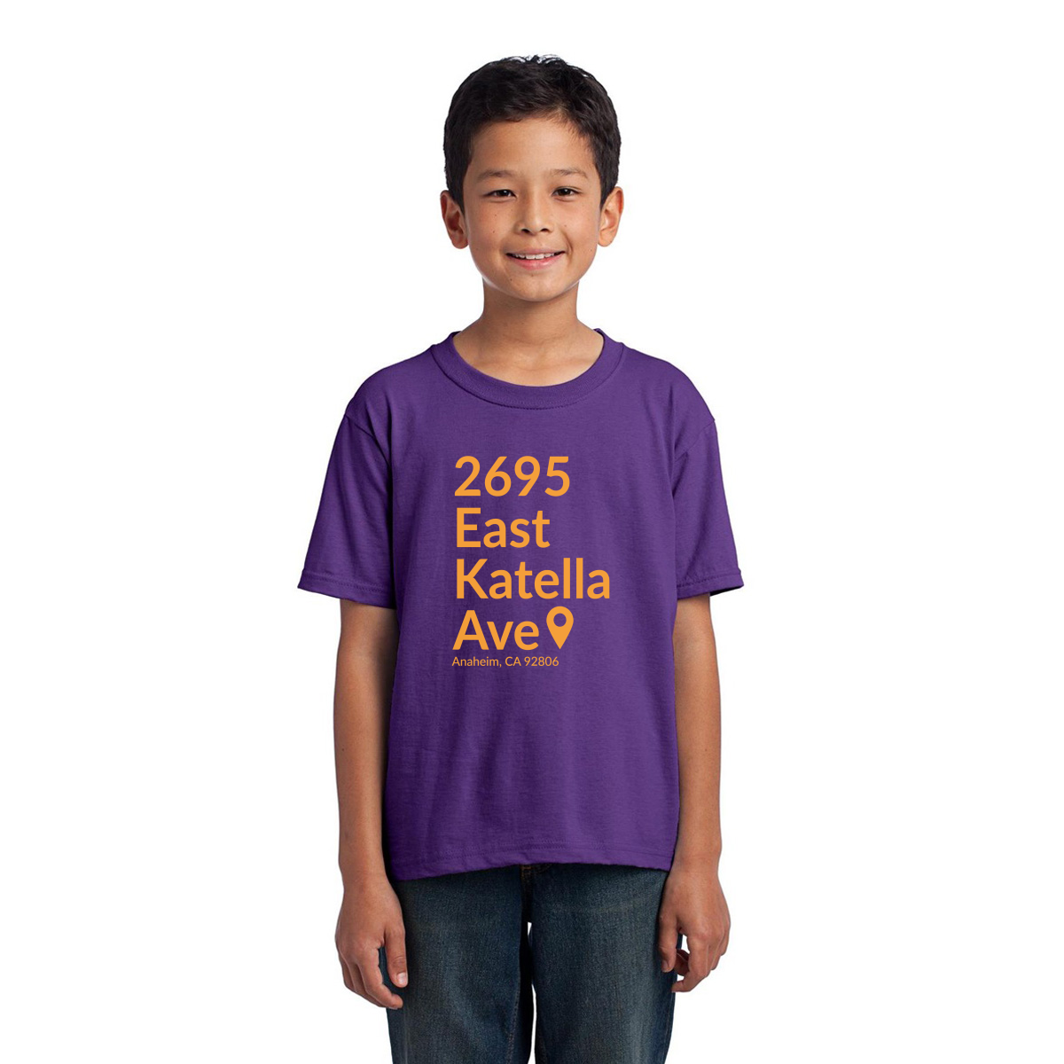 Anaheim Hockey Stadium  Toddler T-shirt | Purple