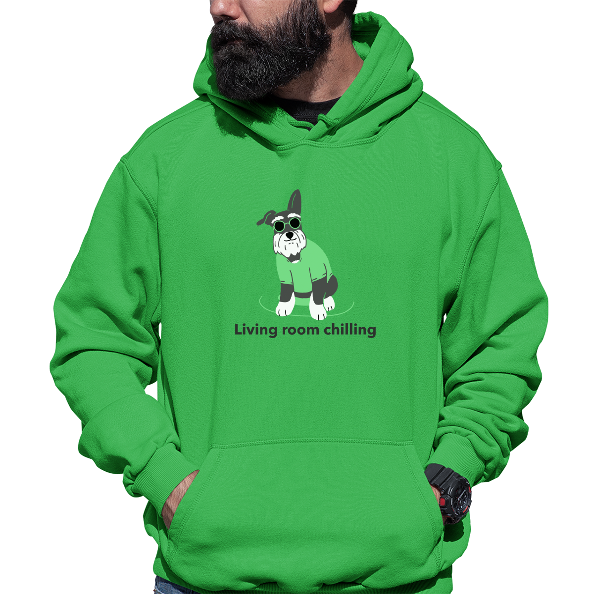 Cool Dog Unisex Hoodie | Green