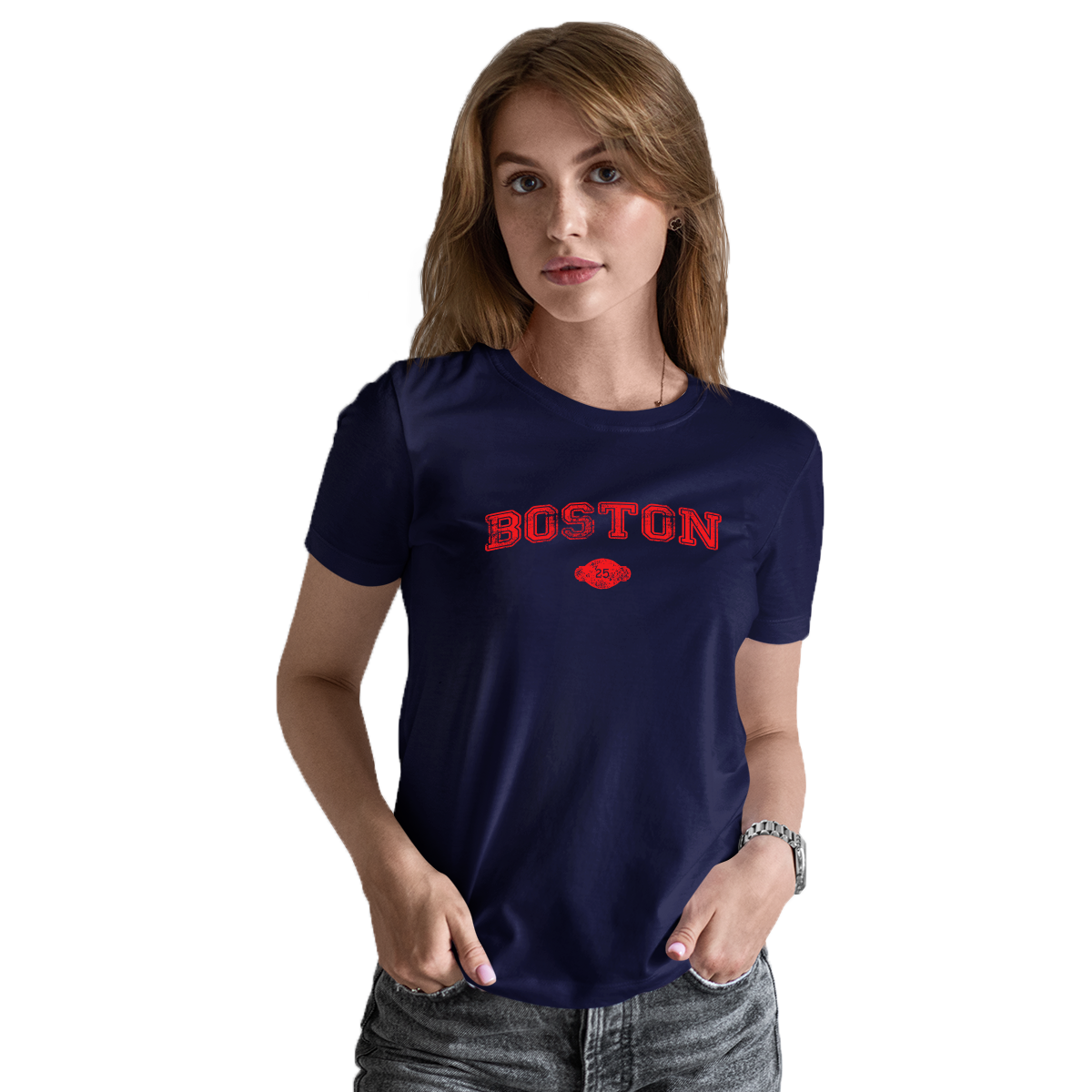 Boston 1822 Represent Women's T-shirt | Navy