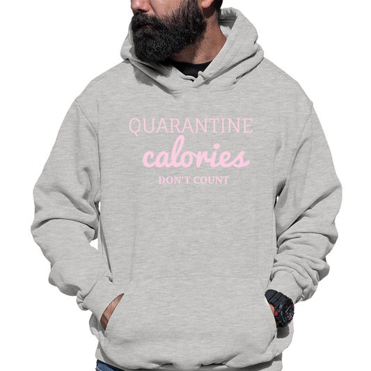 Quarantine Calories  Unisex Hoodie | Gray