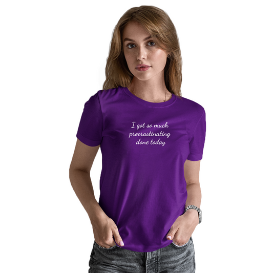 Procrastinator Women's T-shirt | Purple