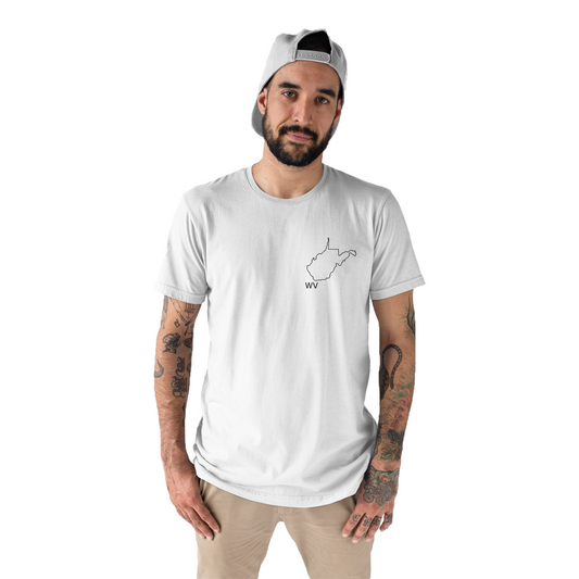 West Virginia Men's T-shirt | White