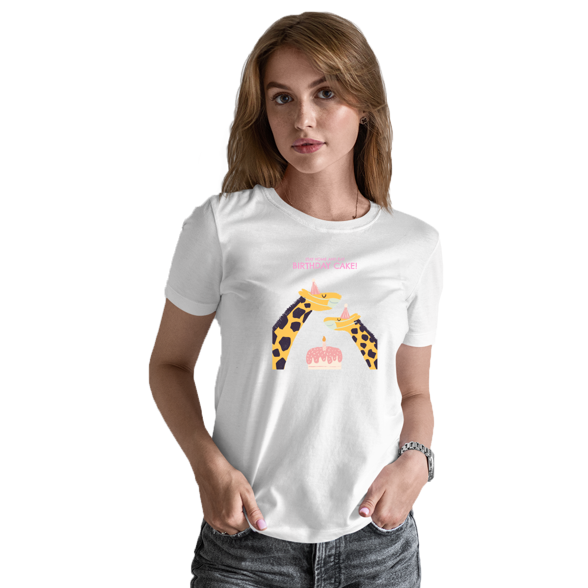 Birthday Cake  Women's T-shirt | White