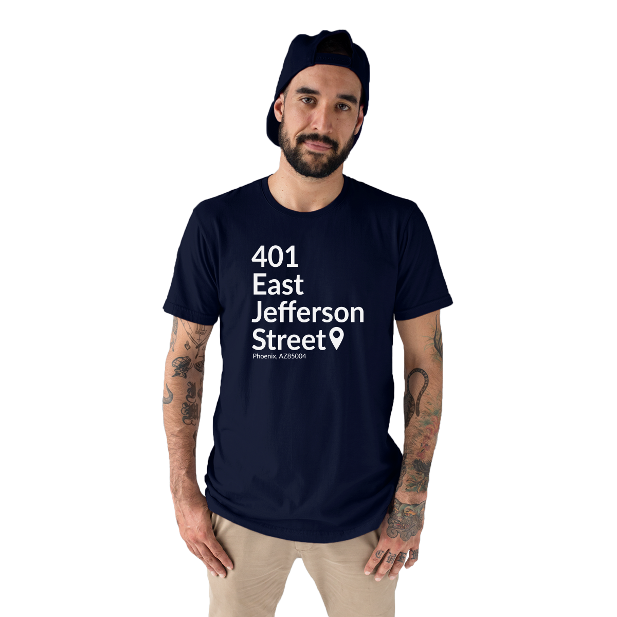 Arizona Baseball Stadium Men's T-shirt | Navy