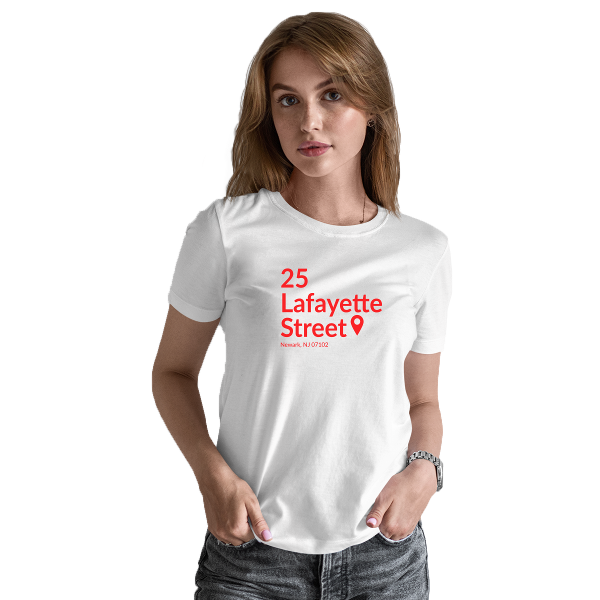 New Jersey Hockey Stadium Women's T-shirt | White