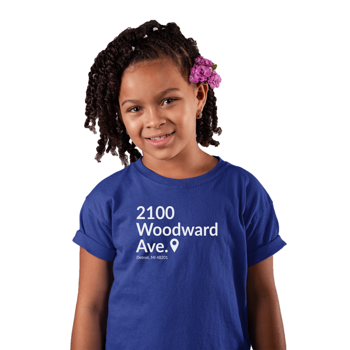 Detroit Baseball Stadium Kids T-shirt | Blue