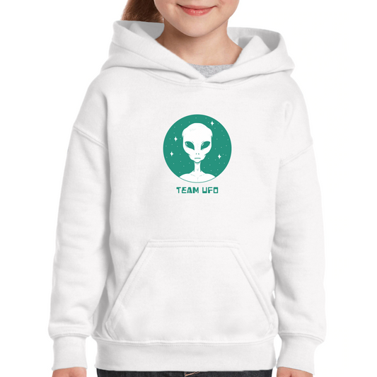 Team UFO Kids Hoodie | White