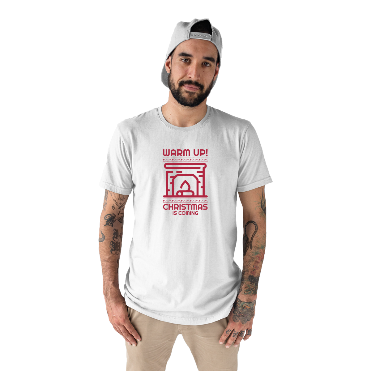 Christmas Is Coming Men's T-shirt | White