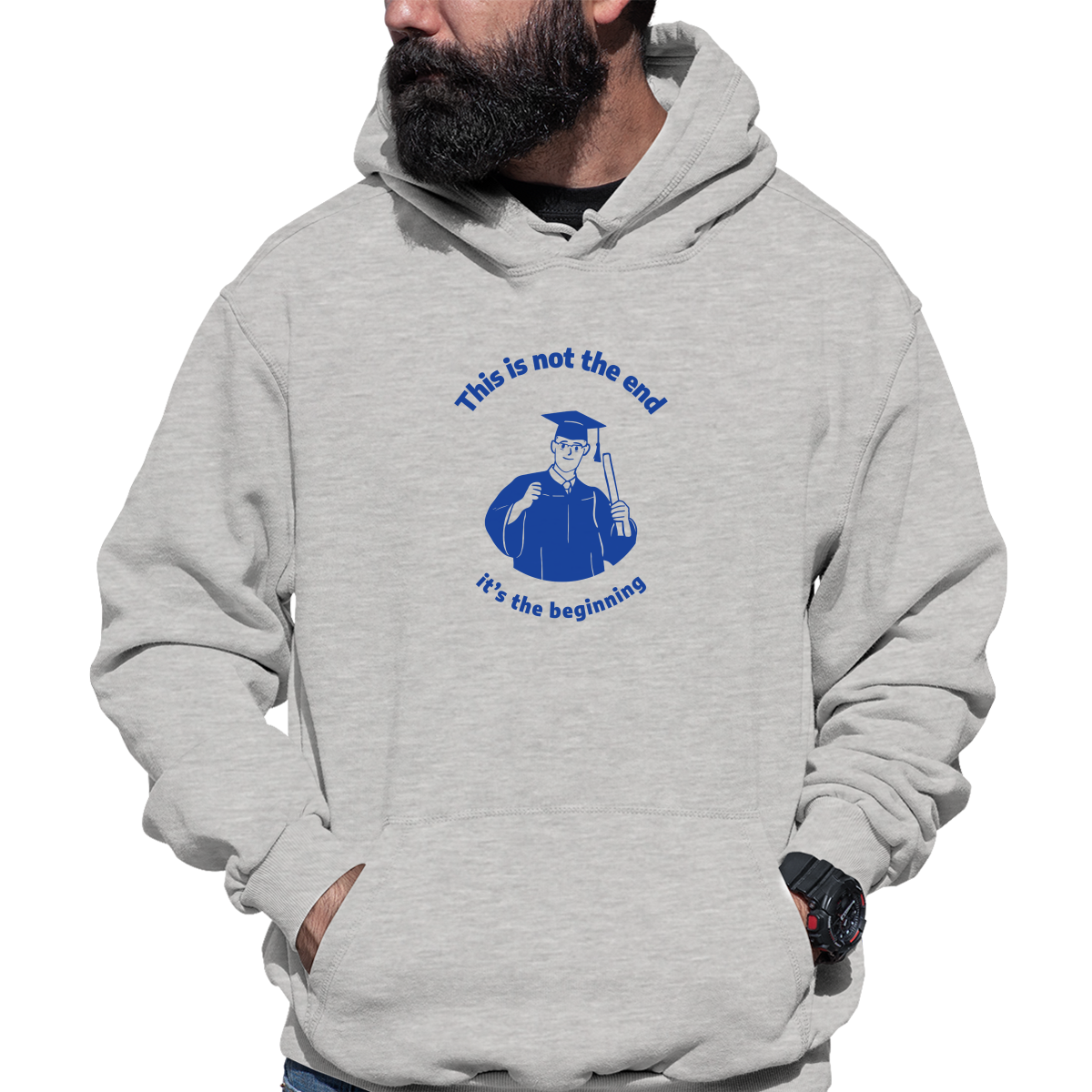 This Is Not The End It's The Beginning Unisex Hoodie | Gray