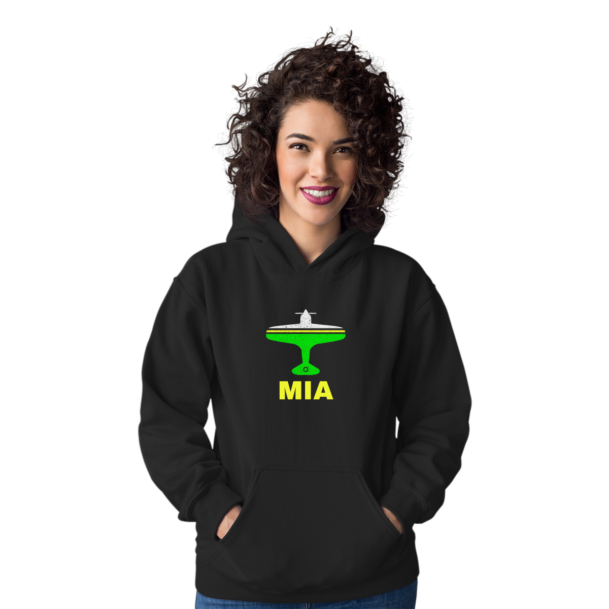 Fly Miami MIA Airport Unisex Hoodie | Black