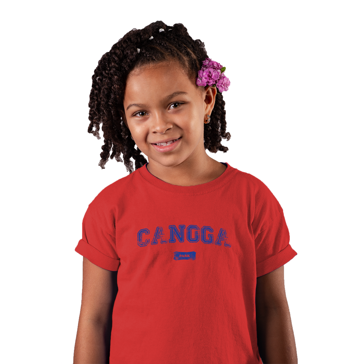 Canoga Park Represent Kids T-shirt | Red