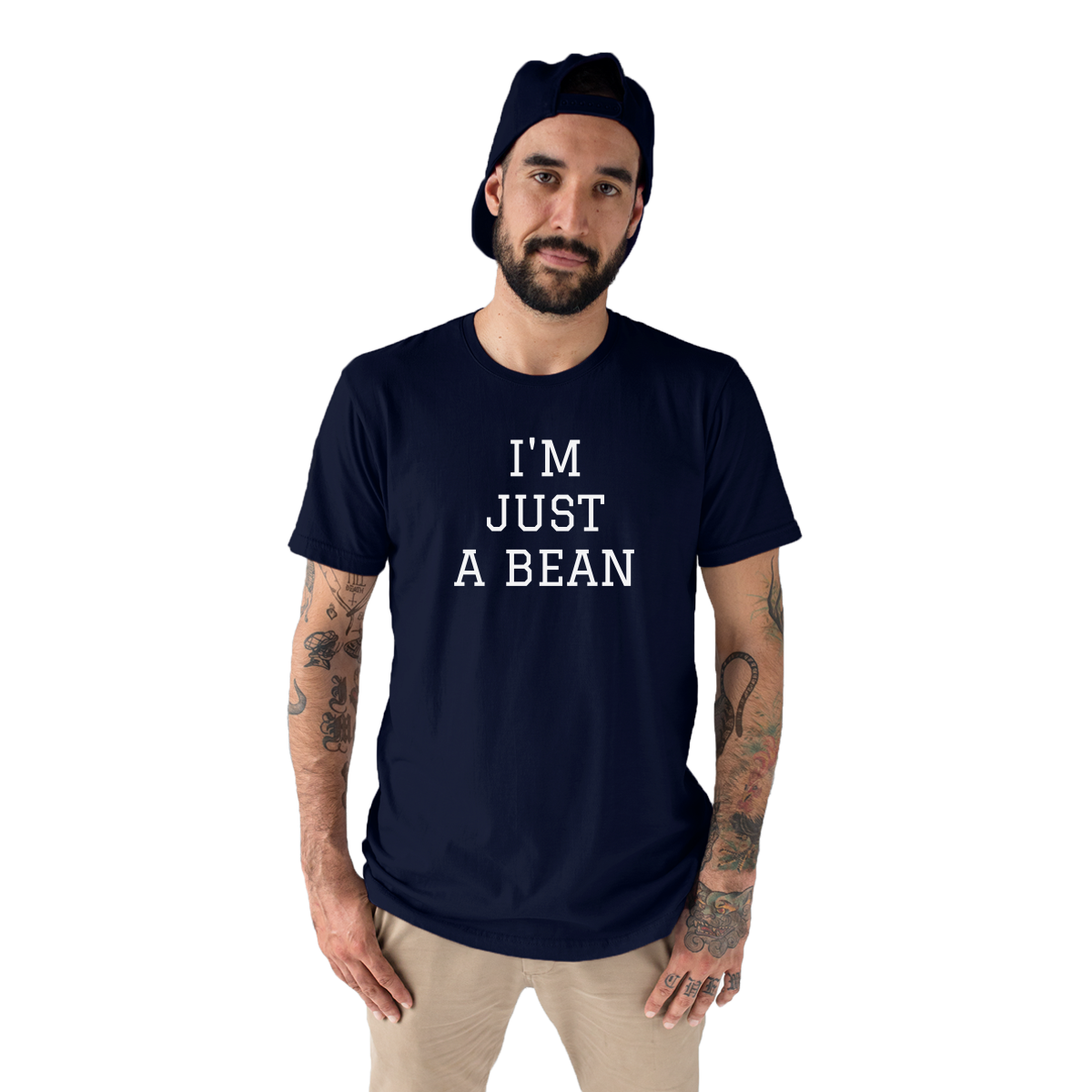 I'm Just A Bean  Men's T-shirt | Navy