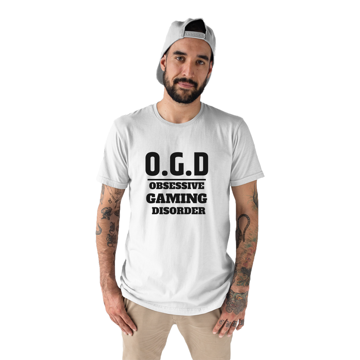 O.G.D Obsessive Gaming Disorder Men's T-shirt | White