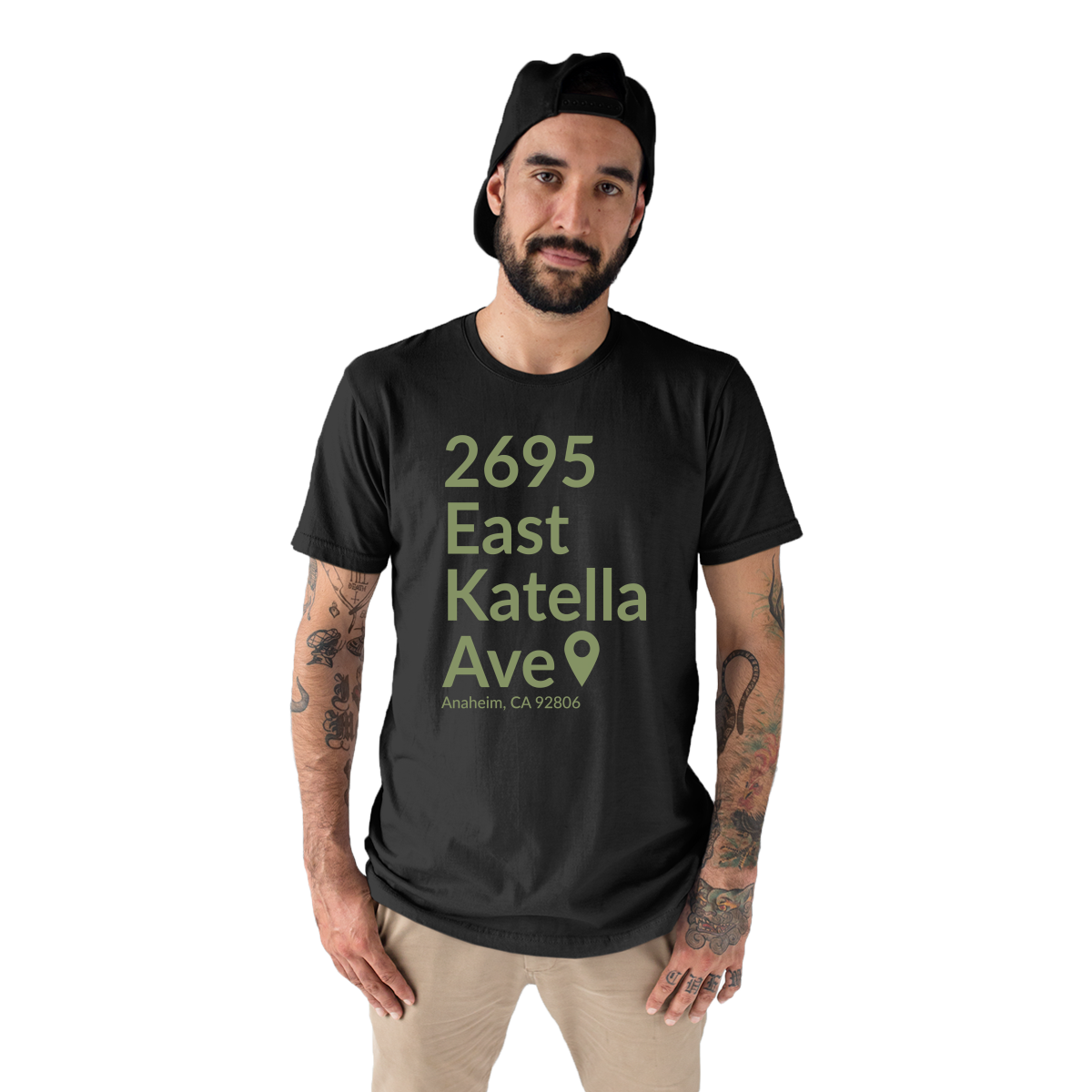Anaheim Hockey Stadium  Men's T-shirt | Black