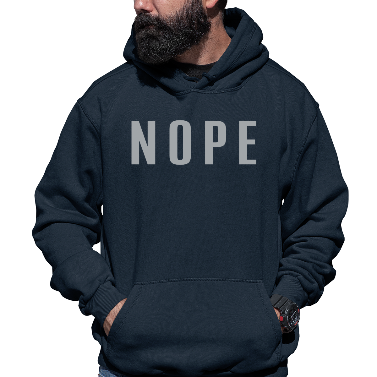 Nope Unisex Hoodie | Navy