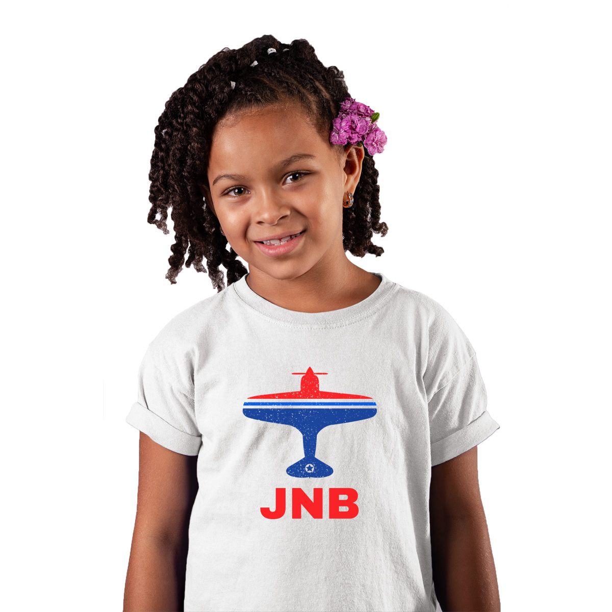Fly Johannesburg JNB Airport Kids T-shirt | White
