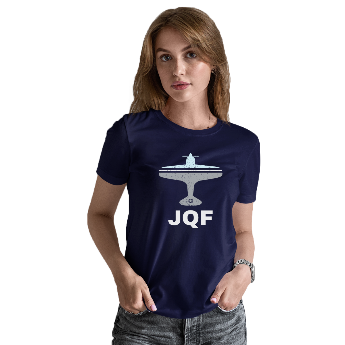 Fly Concord JQF Airport Women's T-shirt | Navy