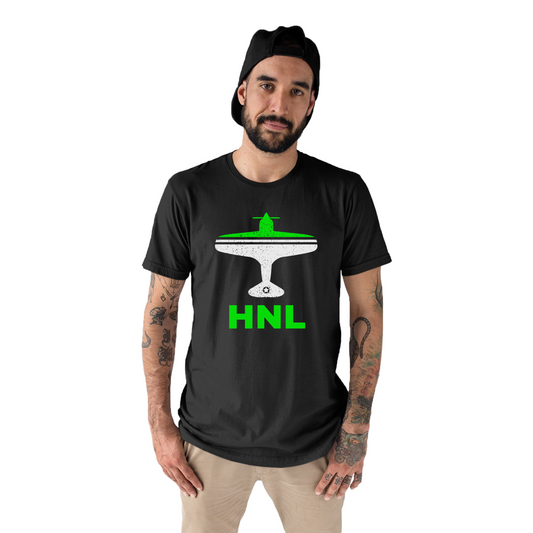 Fly Honolulu HNL Airport Men's T-shirt | Black