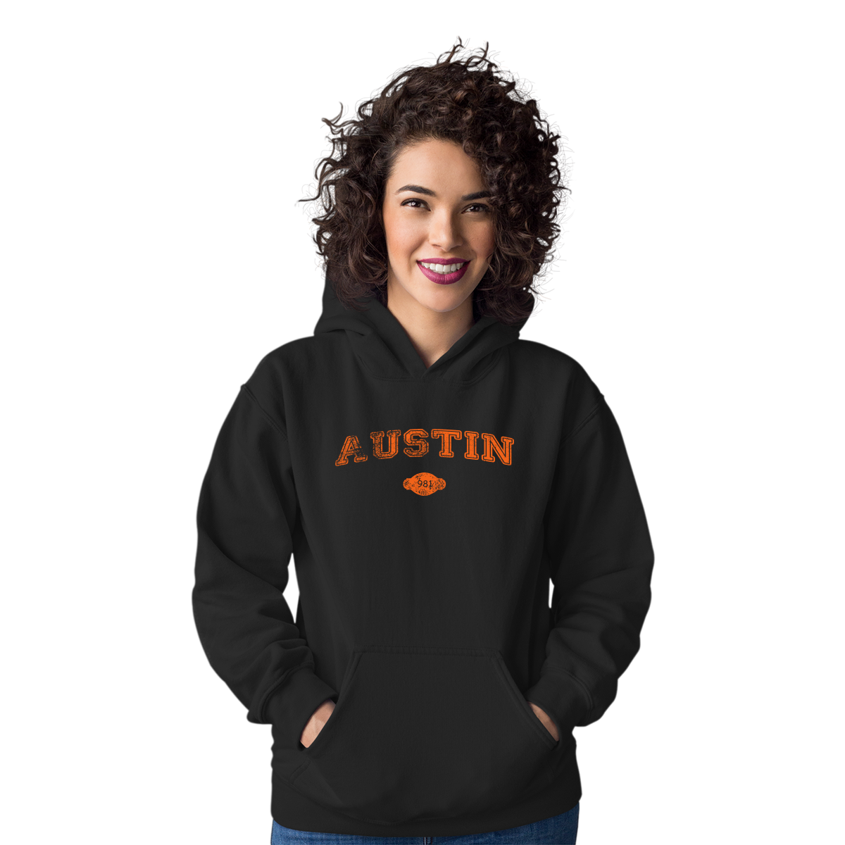 Austin 1839 Represent Unisex Hoodie | Black