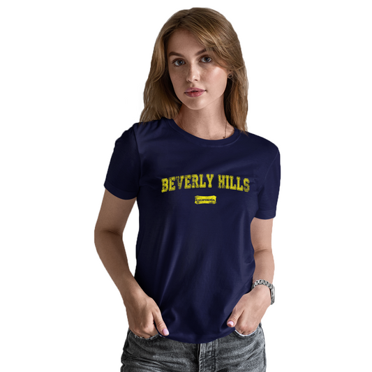 Beverly Hills Represent Women's T-shirt | Navy