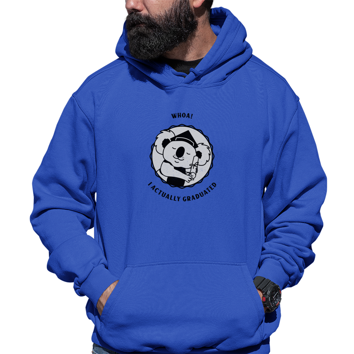 I Actually Graduated Unisex Hoodie | Blue