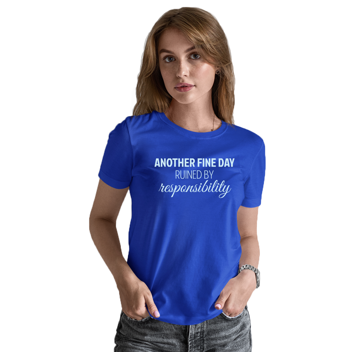 Another Fine Day Women's T-shirt | Blue