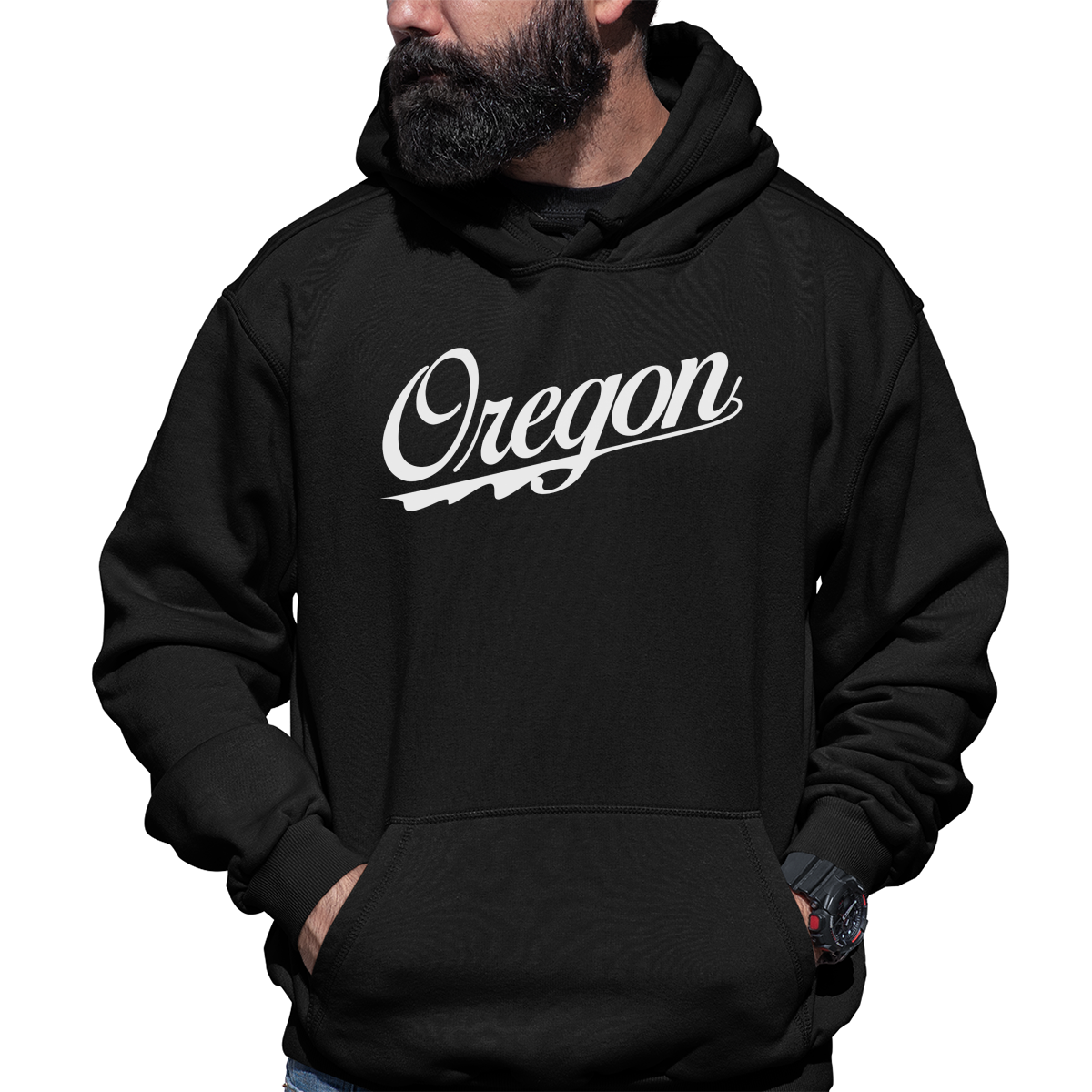 Oregon Unisex Hoodie | Black