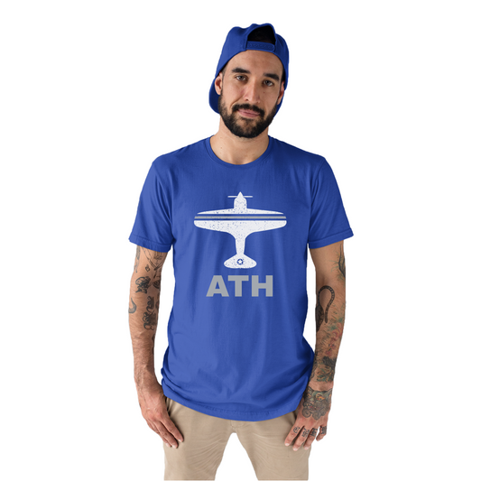 Fly Athens ATH Airport Men's T-shirt | Blue