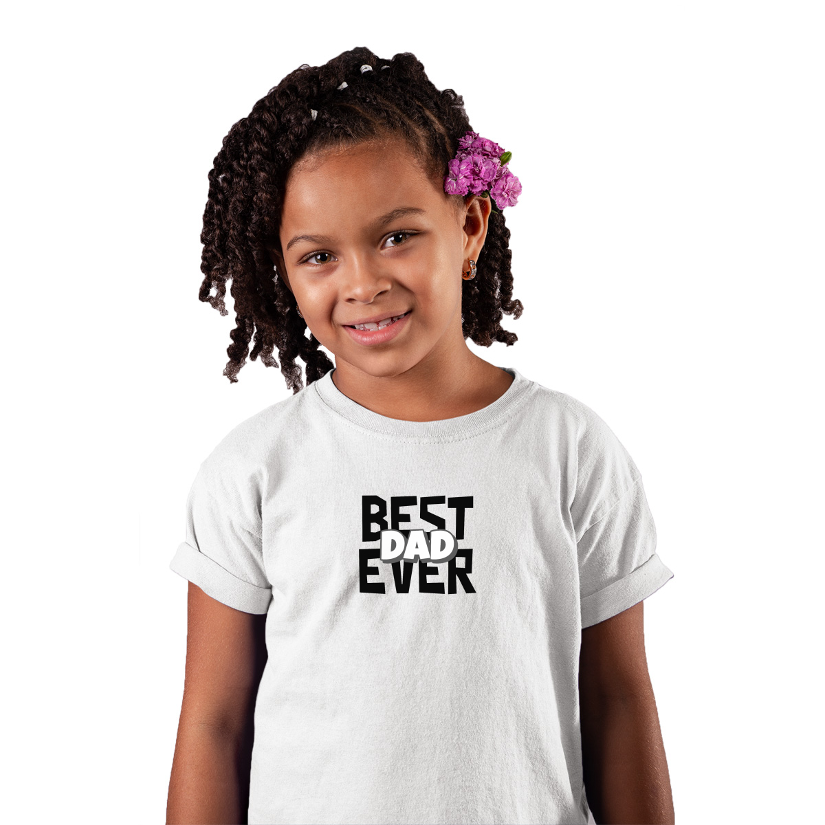Best Dad Ever Toddler T-shirt | White