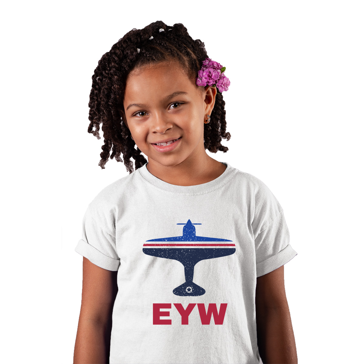 Fly Key West EYW Airport Kids T-shirt | White