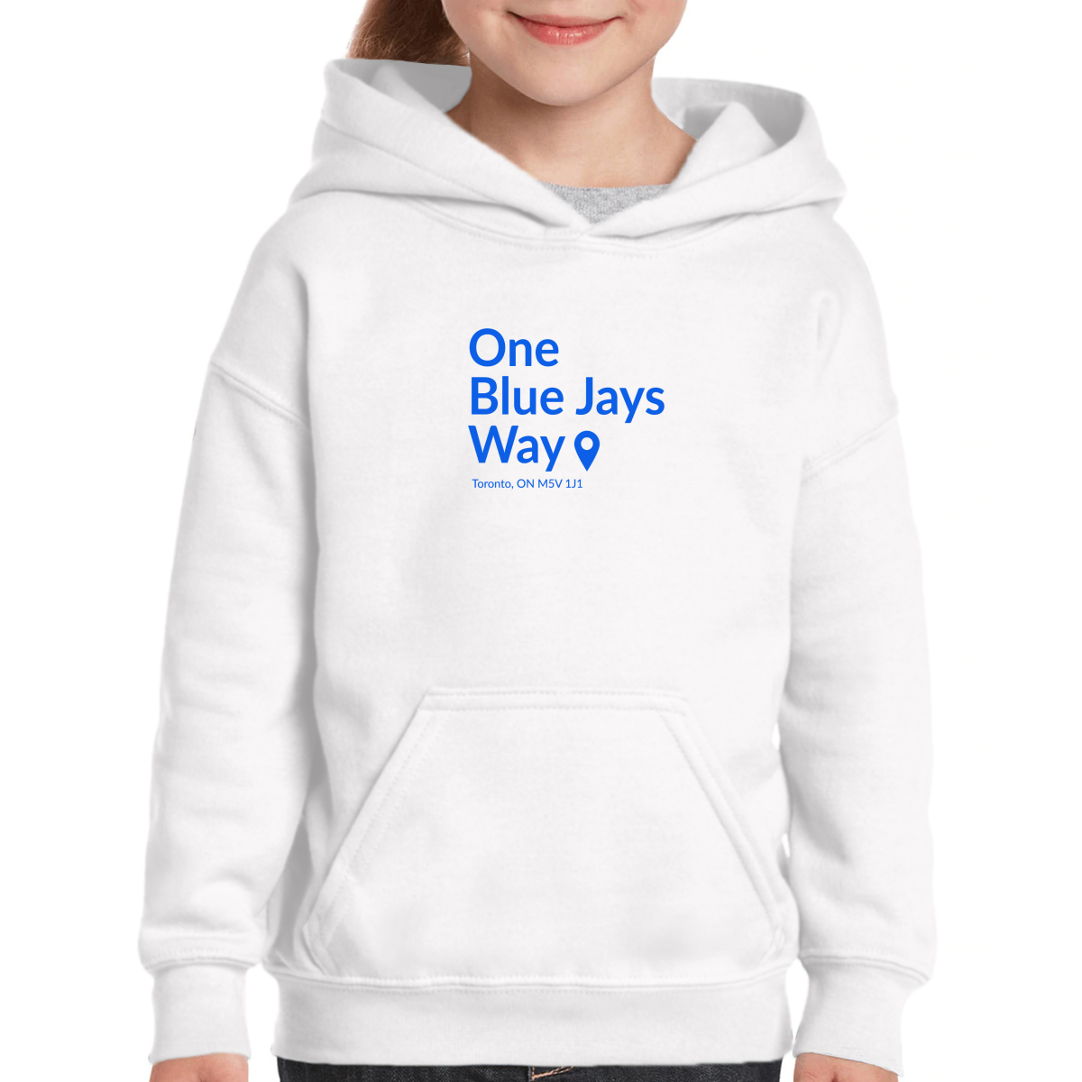 Toronto Baseball Stadium Kids Hoodie | White