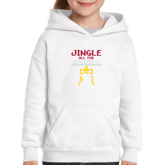 Jingle All the Way! Kids Hoodie | White