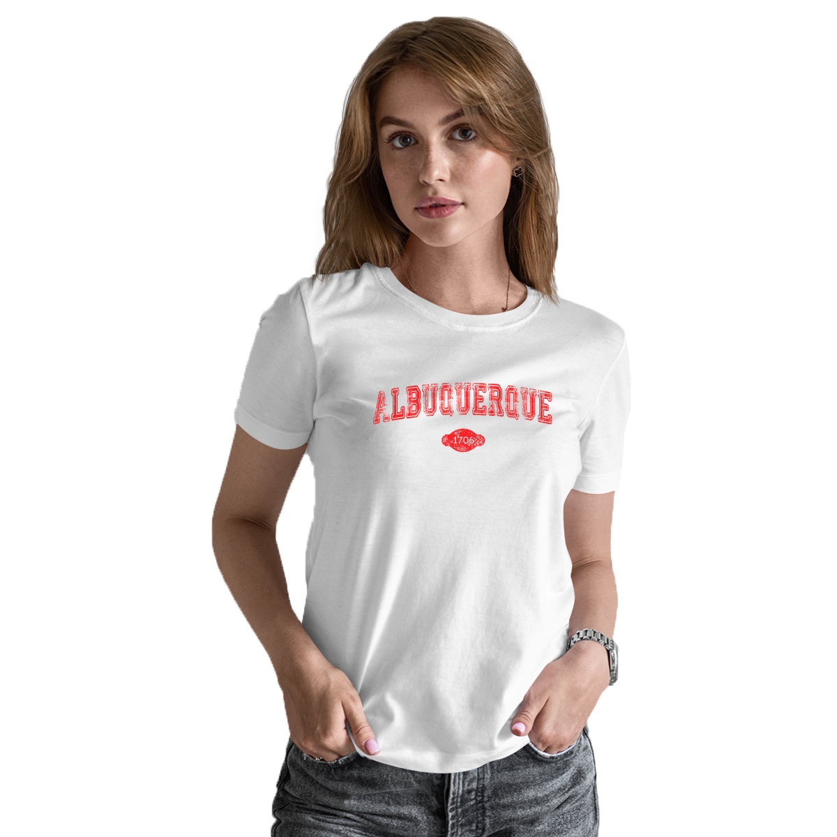 Albuquerque 1706 Represent Women's T-shirt | White