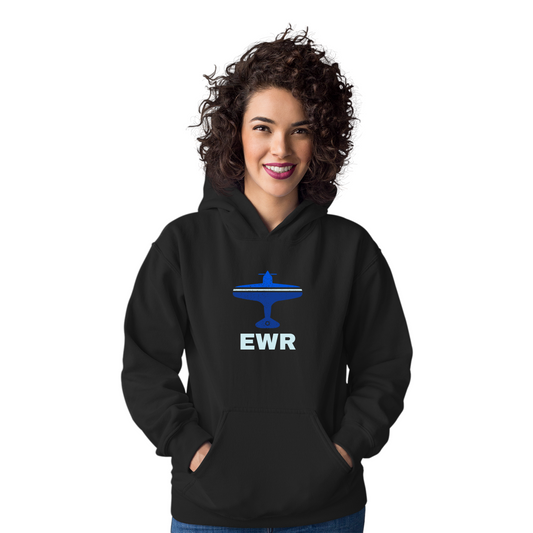 Fly Newark EWR Airport  Unisex Hoodie | Black