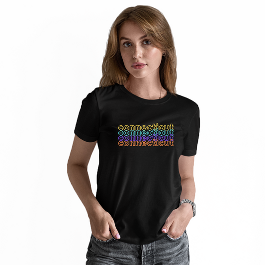 Connecticut Women's T-shirt | Black