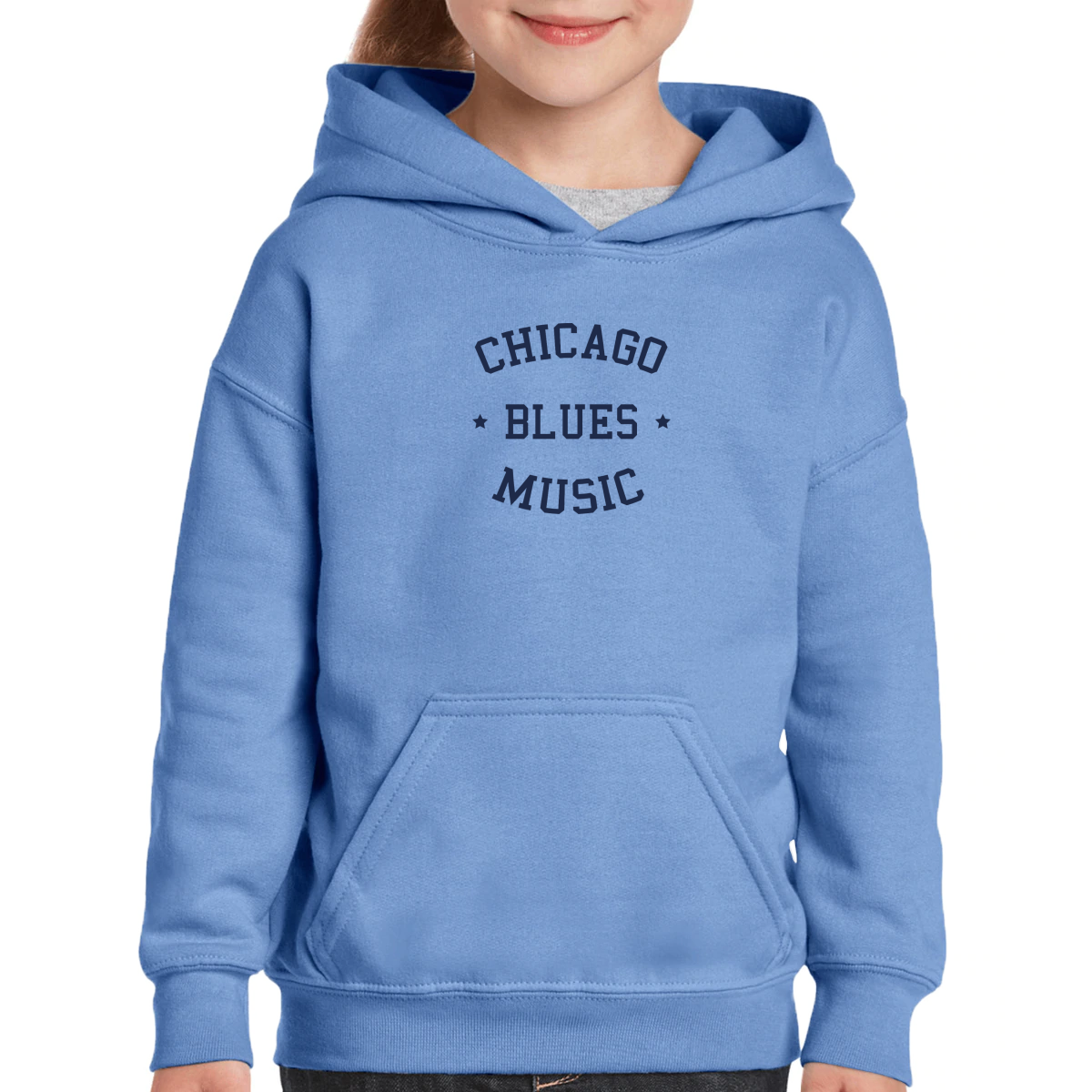 Chicago Blues Music Kids Hoodie | Blue