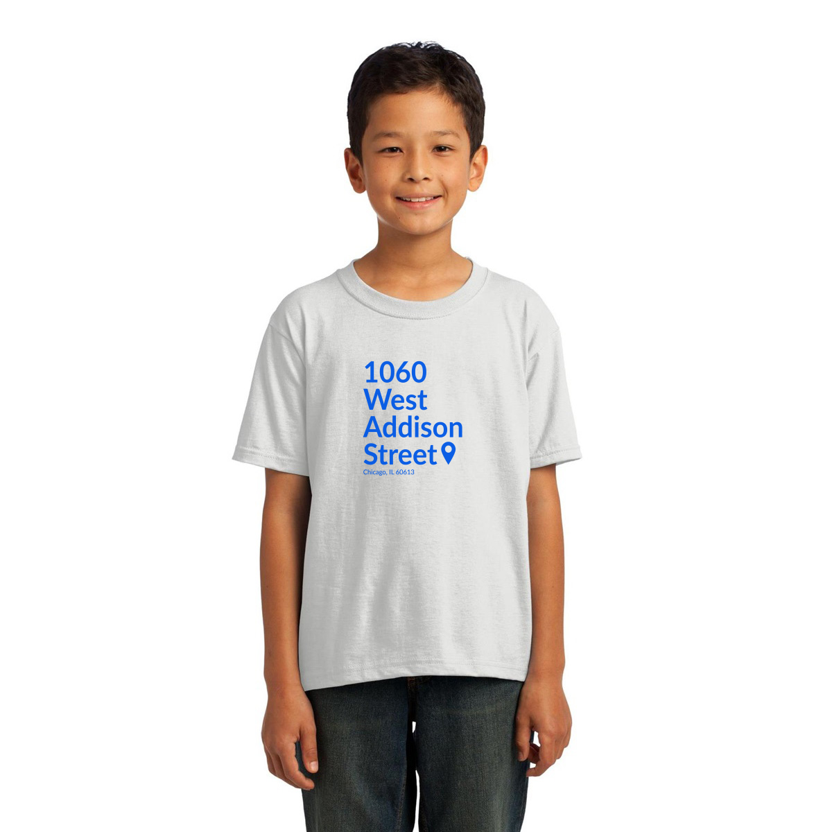 Chicago Baseball Stadium North Side Kids T-shirt | White