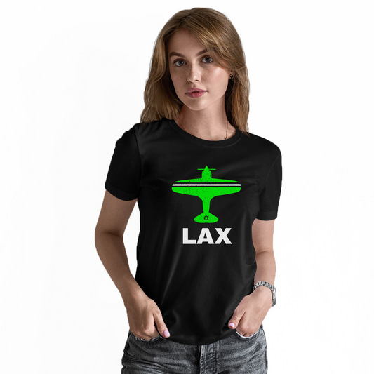 Fly Los  Angeles LAX Airport Women's T-shirt | Black